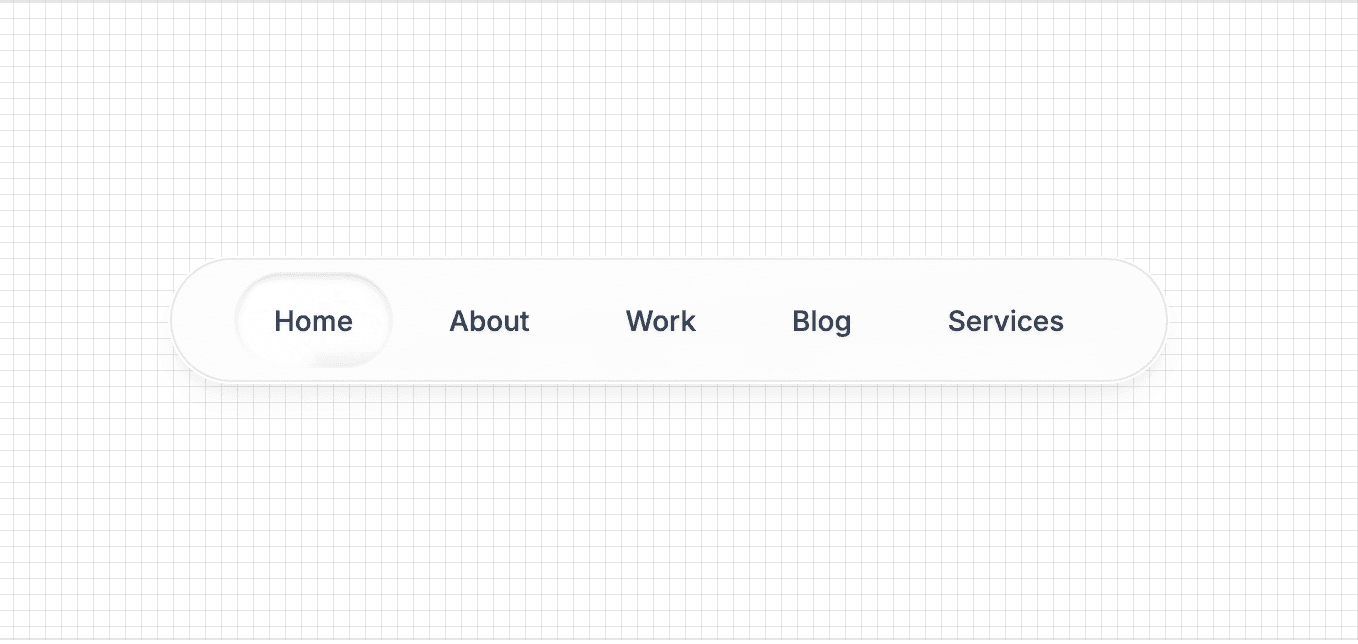 Glassmorphism Navigation